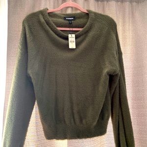 Express army green sweater
